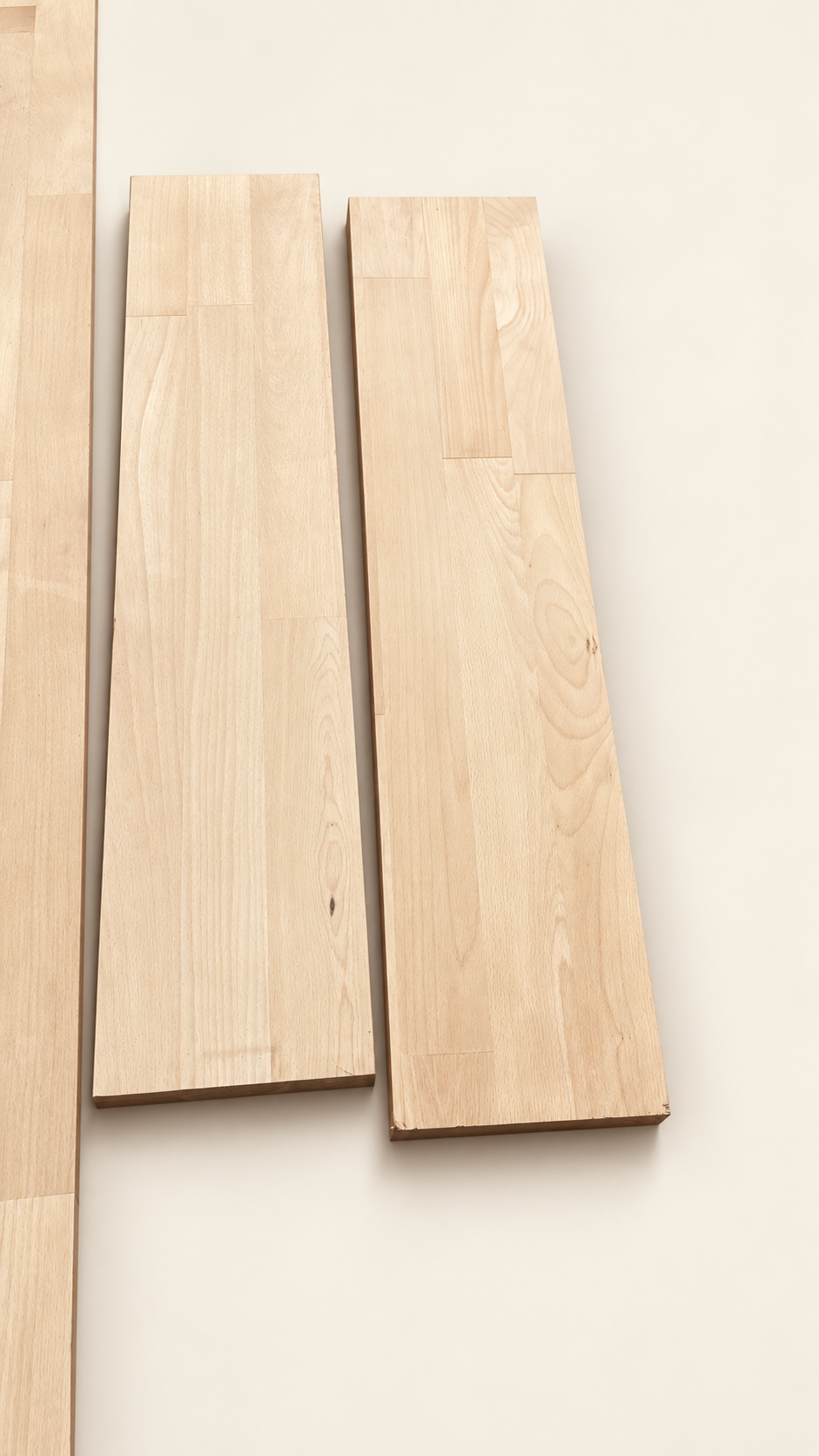 Beech board selection view 01 on a clean ivory background